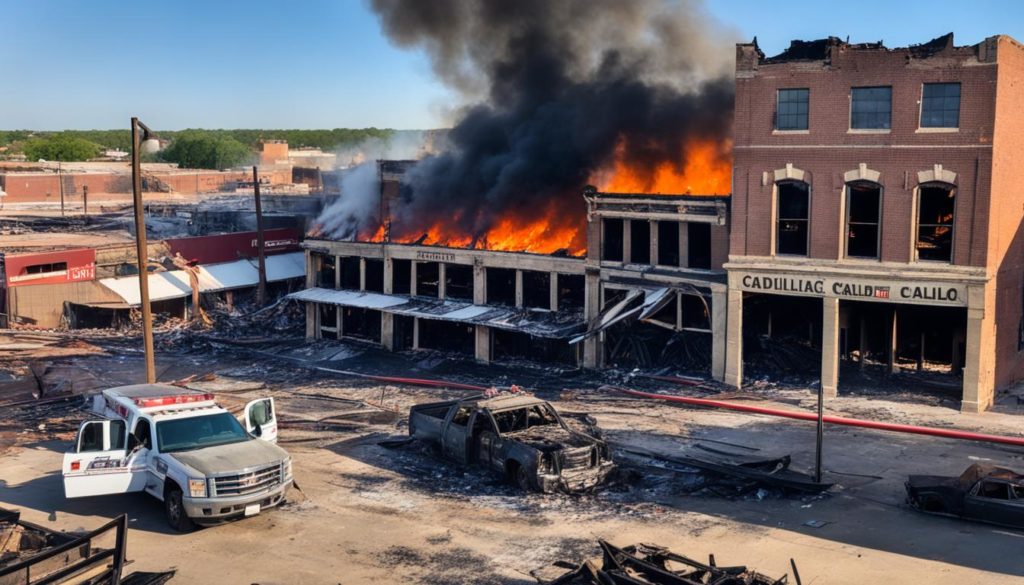 cadillac bar fort worth stockyards fire